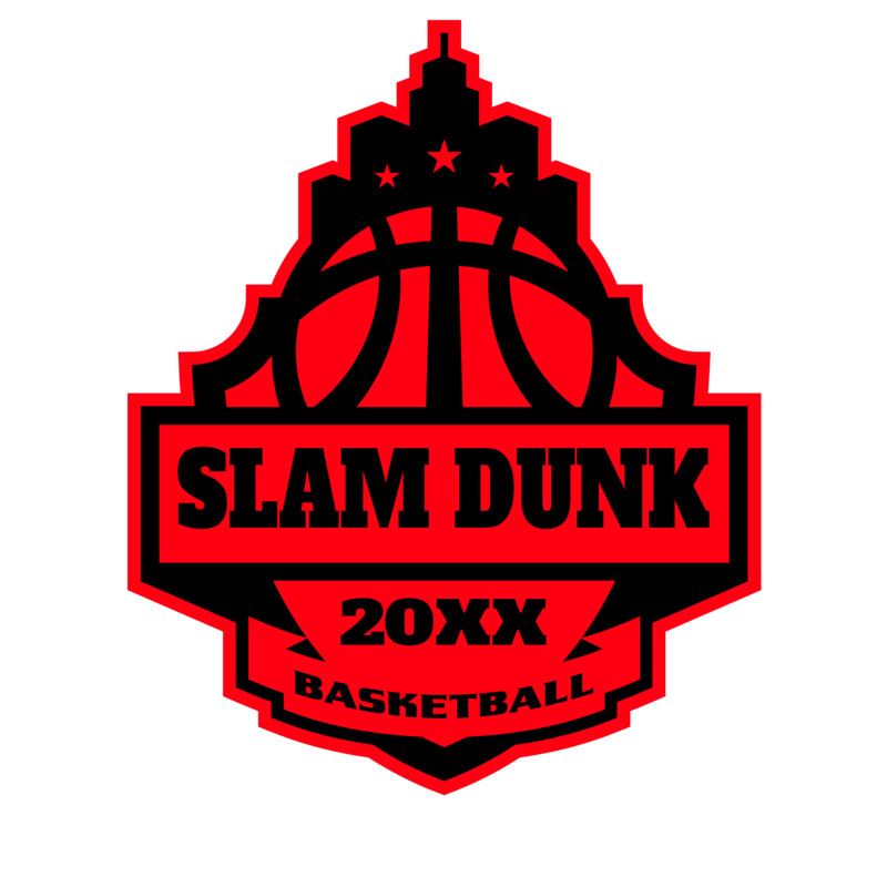 SLAM DUNK Basketball Logo Template Thumbnail