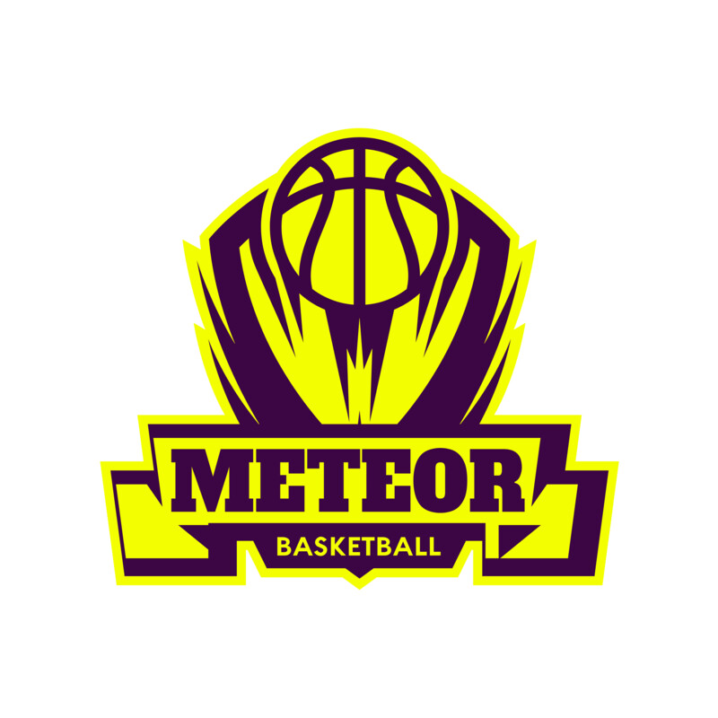 Meteor Basketball Logo Template Thumbnail