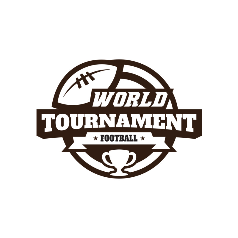 World Tournament Football logo template Thumbnail
